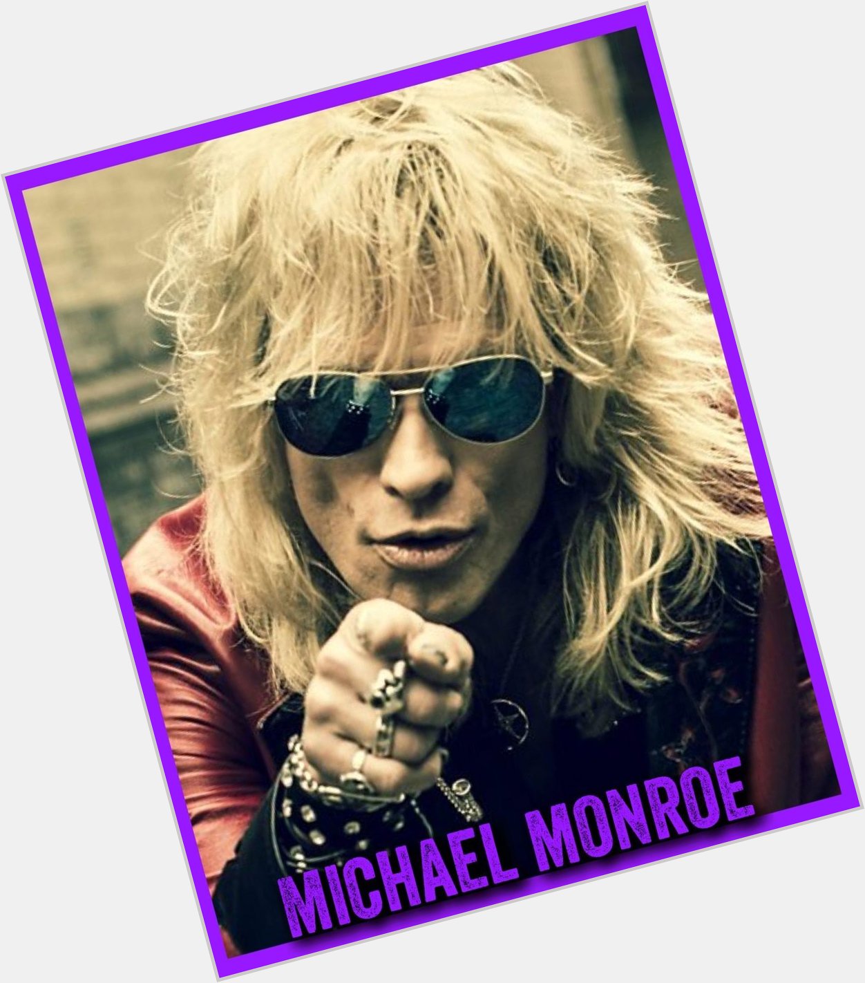 Happy 60th Birthday Michael Monroe - lead singer 