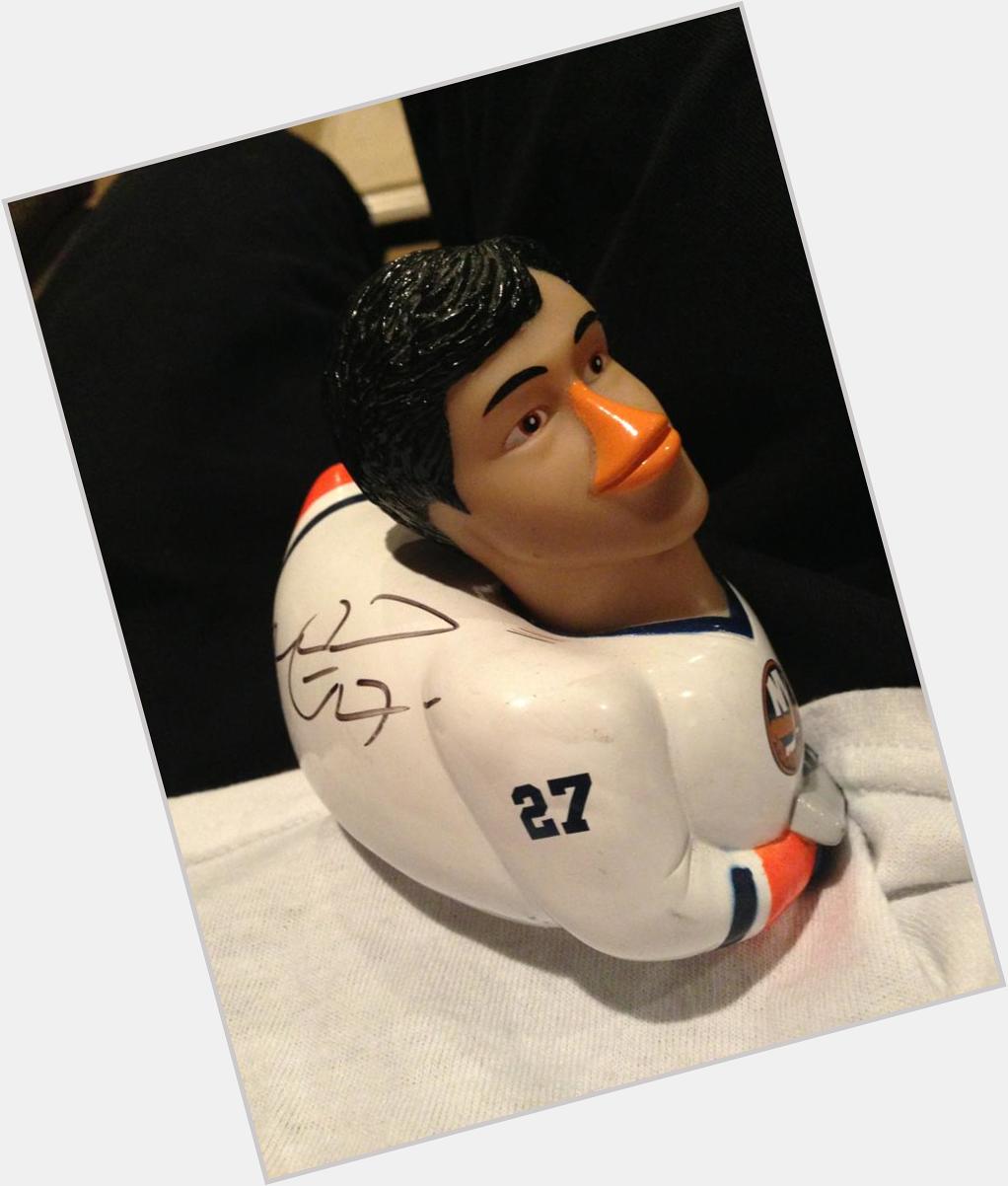 . Happy birthday, here\s a rubber duck of former NHL forward Michael Peca. 