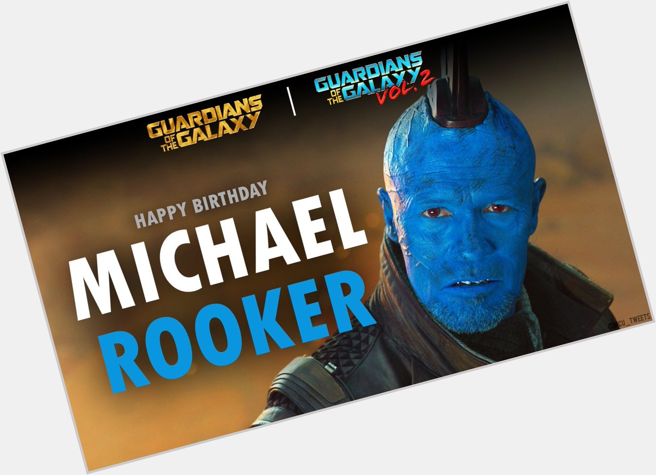 Wishing a very happy 63rd birthday to the MCU\s Yondu, actor Michael Rooker! 