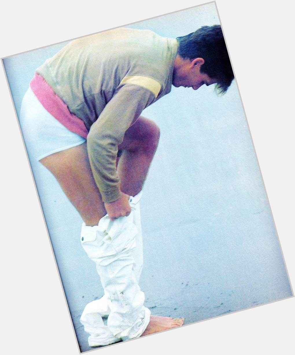Michael "Jake Ryan" Schoeffling modeling his underwear in 1981; see more at the blog  