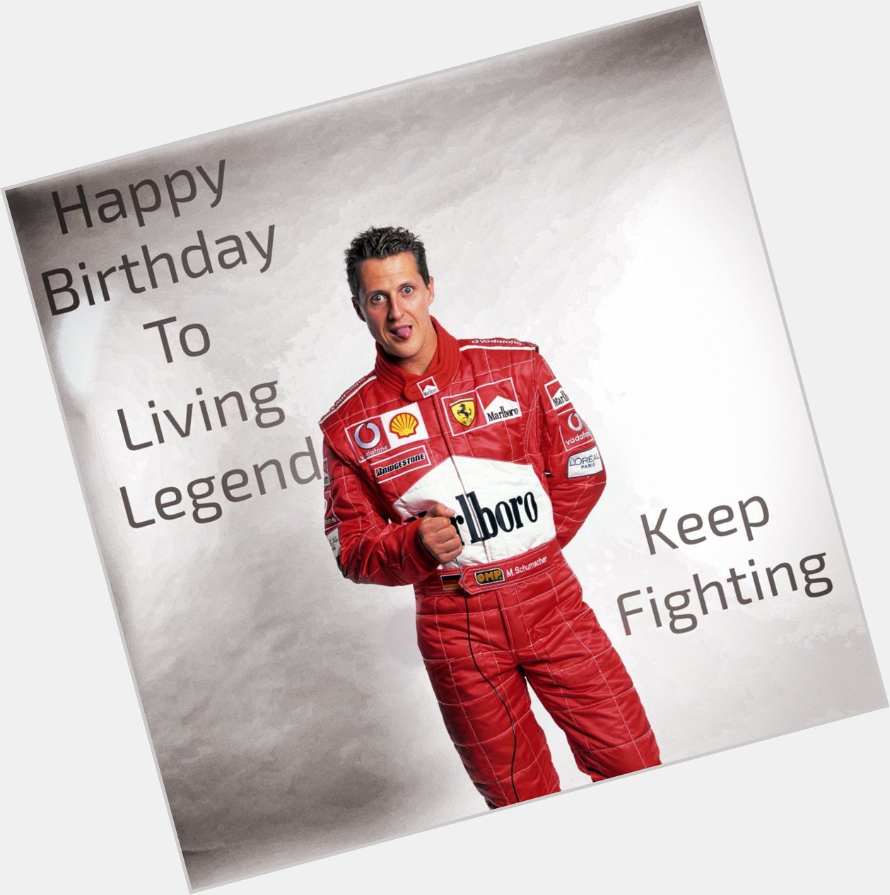   happy birthday sir Michael Schumacher  