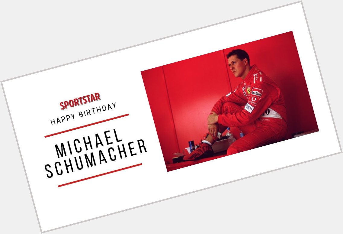 Here\s wishing the legendary Michael Schumacher a happy and healthier 51st birthday       