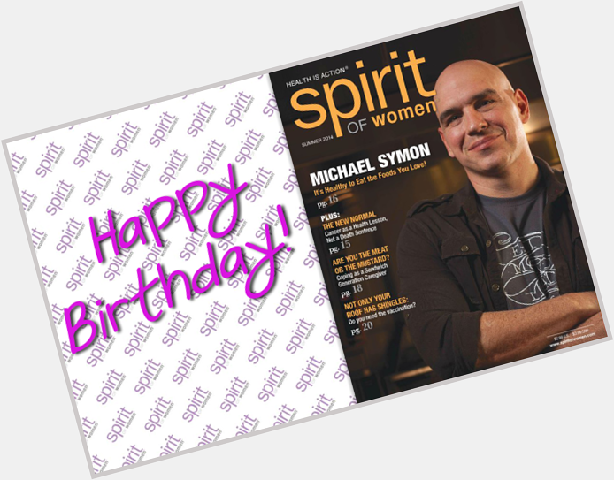 Happy Birthday Chef Michael Symon! Summer 2014 Spirit of Women Mag Feature! He\s THAT GOOD!  