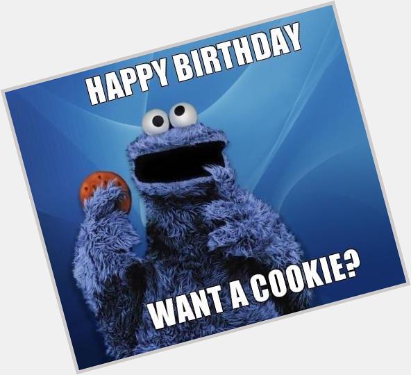 Happy birthday (chocolate-chip) cookie monster  