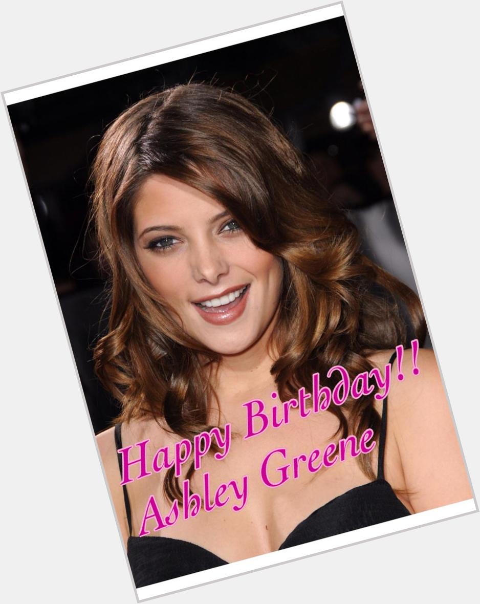 Happy 35th Birthday to American Actress,
Mrs Ashley Michele Greene.       