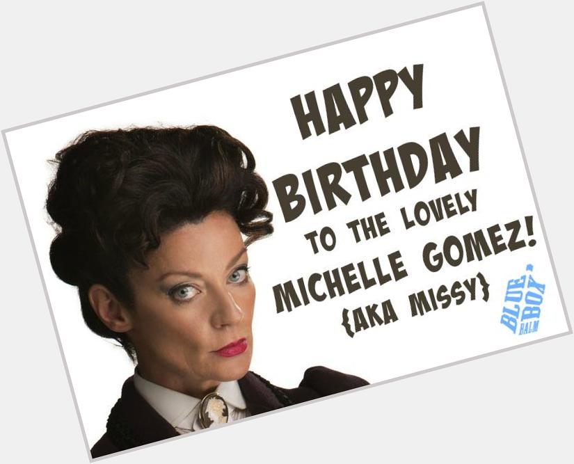 Happy Birthday to The Master herself, Michelle Gomez!      