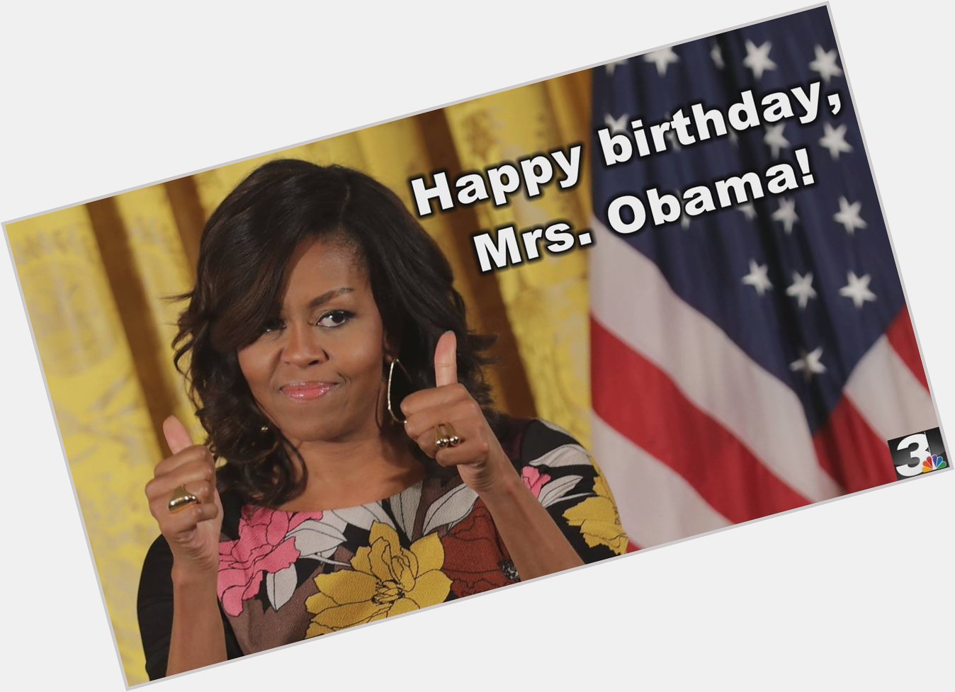 Happy birthday, Michelle Obama! She\s 53 years old today! 