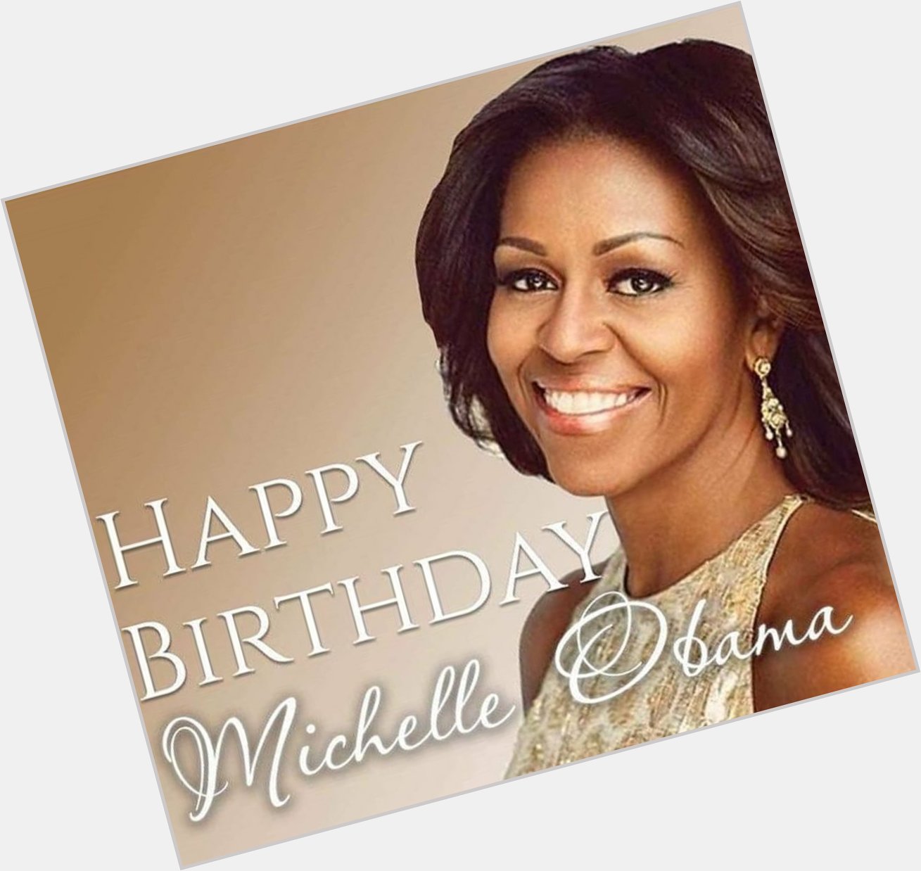 Happy birthday to First Lady Michelle Obama! 