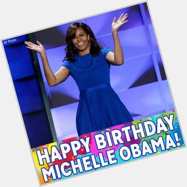 HAPPY 55TH BIRTHDAY!  Join us in wishing former first lady Michelle Obama a very happy birthday! She turns 55 today. 