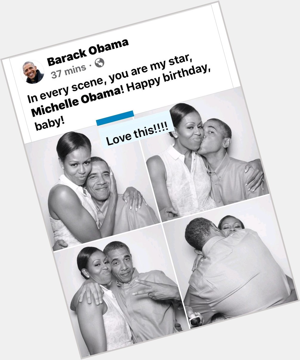 HAPPY BIRTHDAY                          
 Michelle Obama 