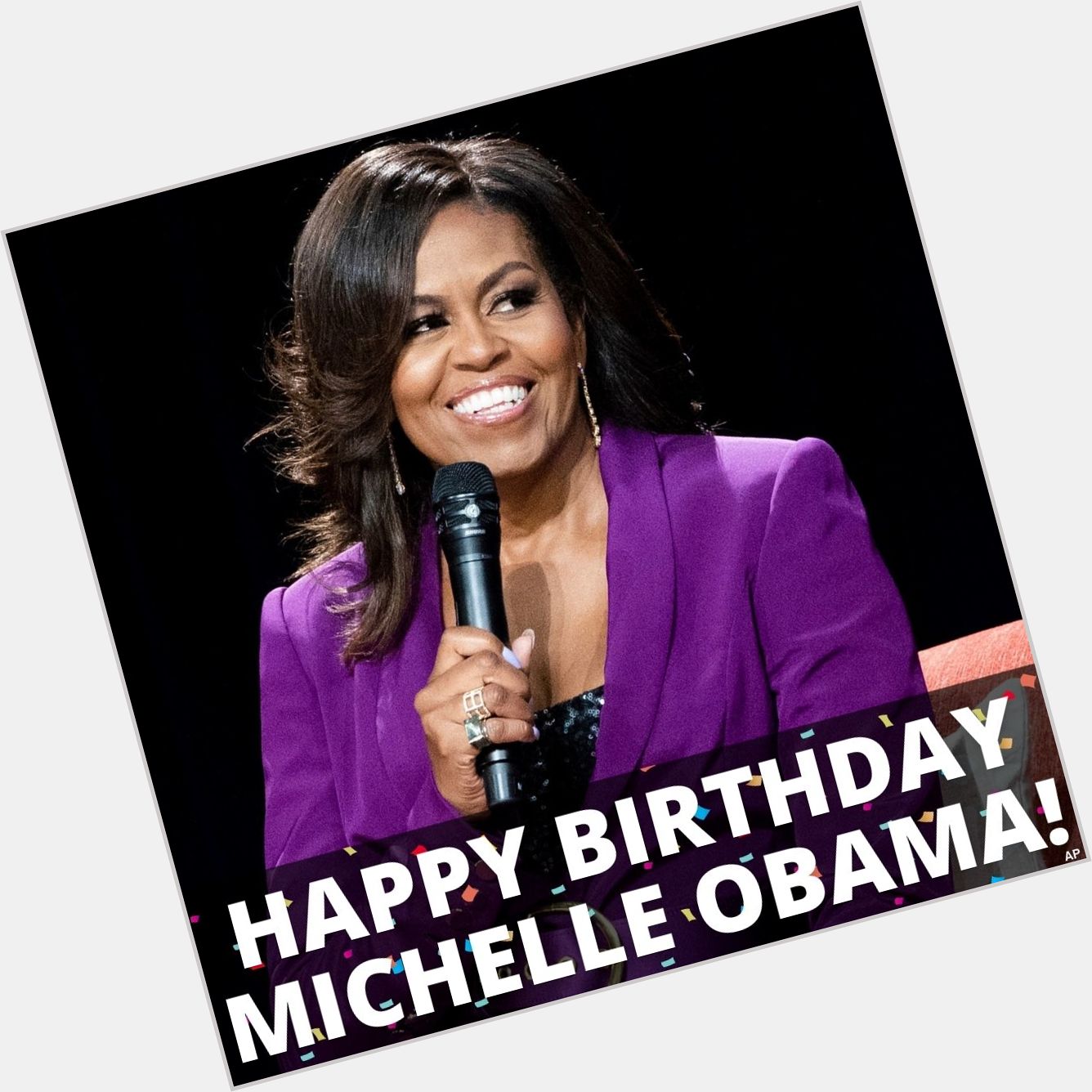HAPPY BIRTHDAY! Former First Lady Michelle Obama is turning 57. 