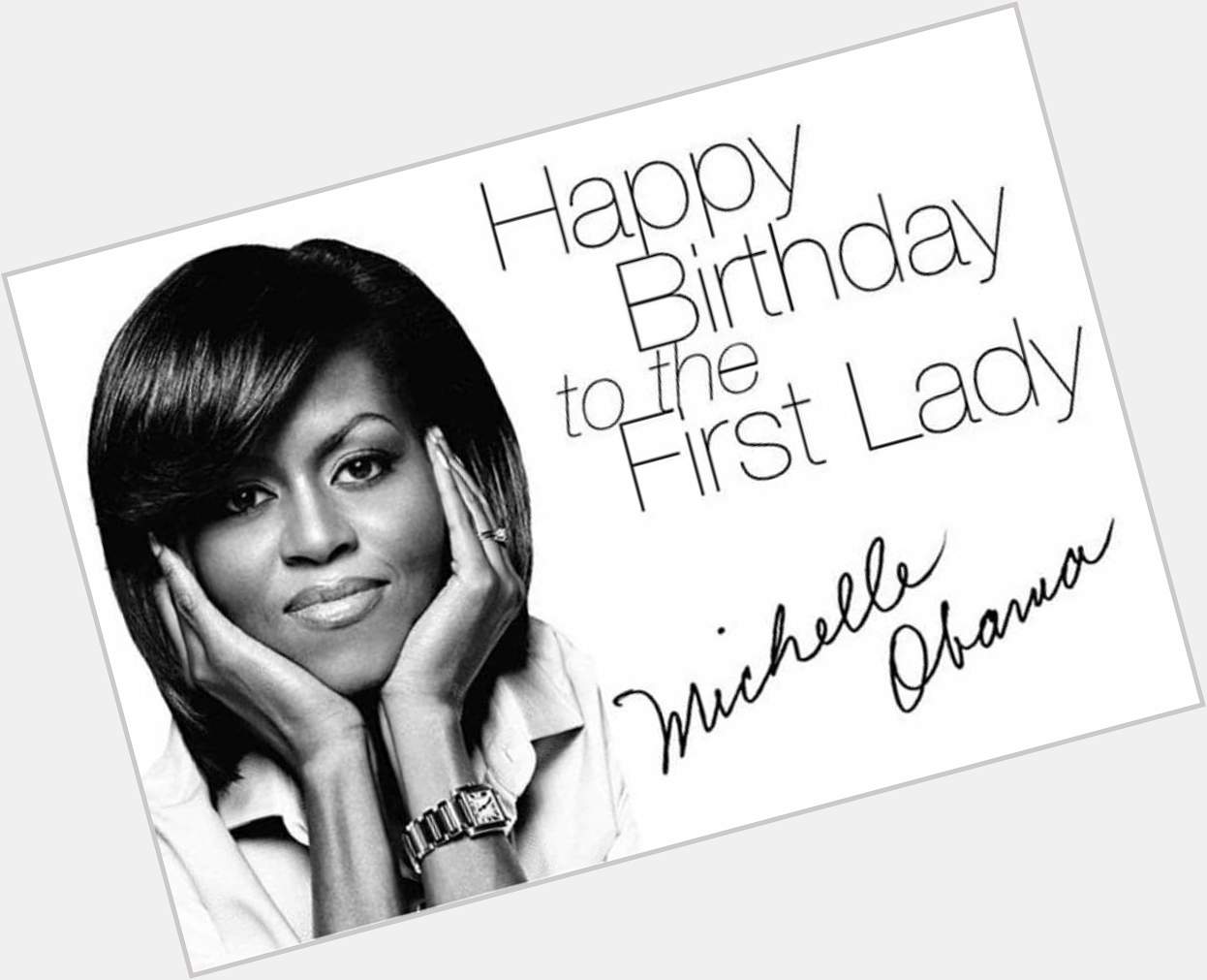  Happy 57th Birthday to FLOTUS, Michelle Obama. We miss you. 