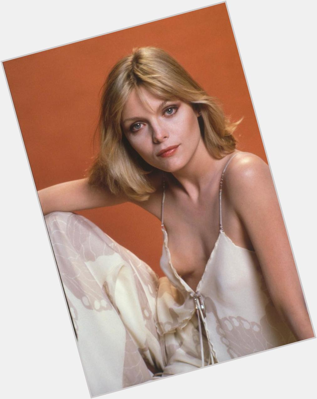 Publicity photo of Michelle Pfeiffer for SCARFACE  1983.  Happy birthday Miss Pfeiffer. 