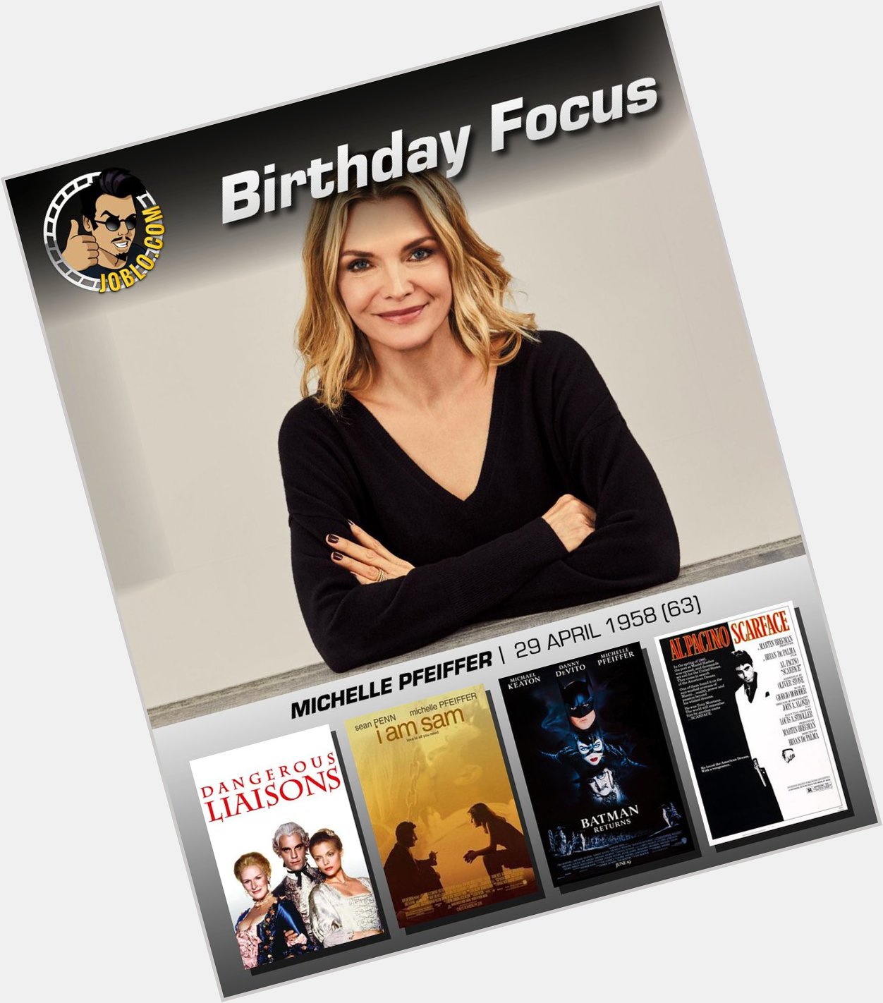 Happy 63rd birthday to the amazing, Michelle Pfeiffer! 