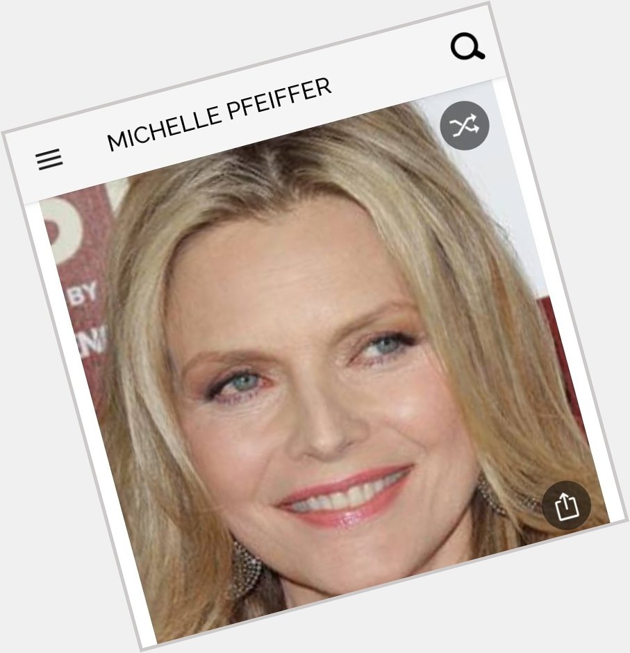 Happy birthday to this great actress.  Happy birthday to Michelle Pfeiffer 