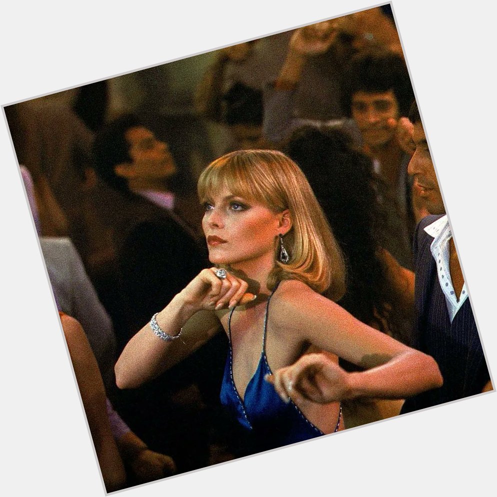 A very happy birthday to Michelle Pfeiffer. Pictured here as Elvira Hancock in Scarface, 1983. 