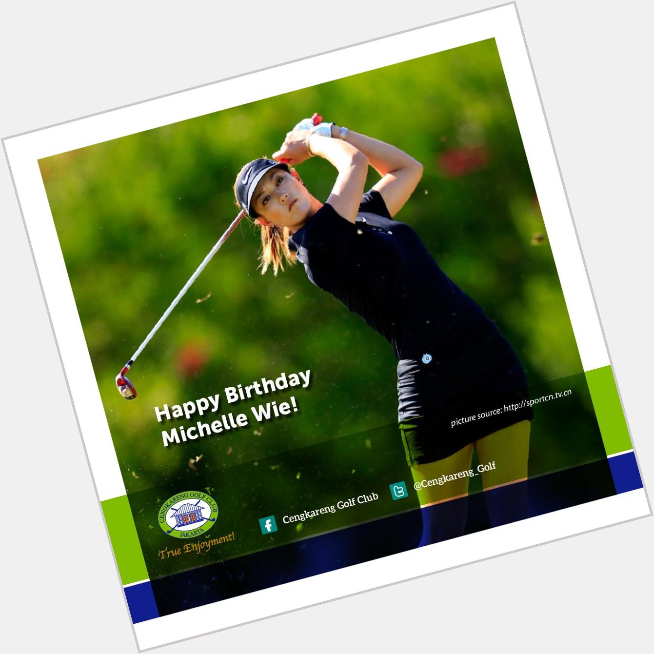 One of the most popular female golfers celebrates her 26th birthday today! Happy birthday Michelle Wie! 