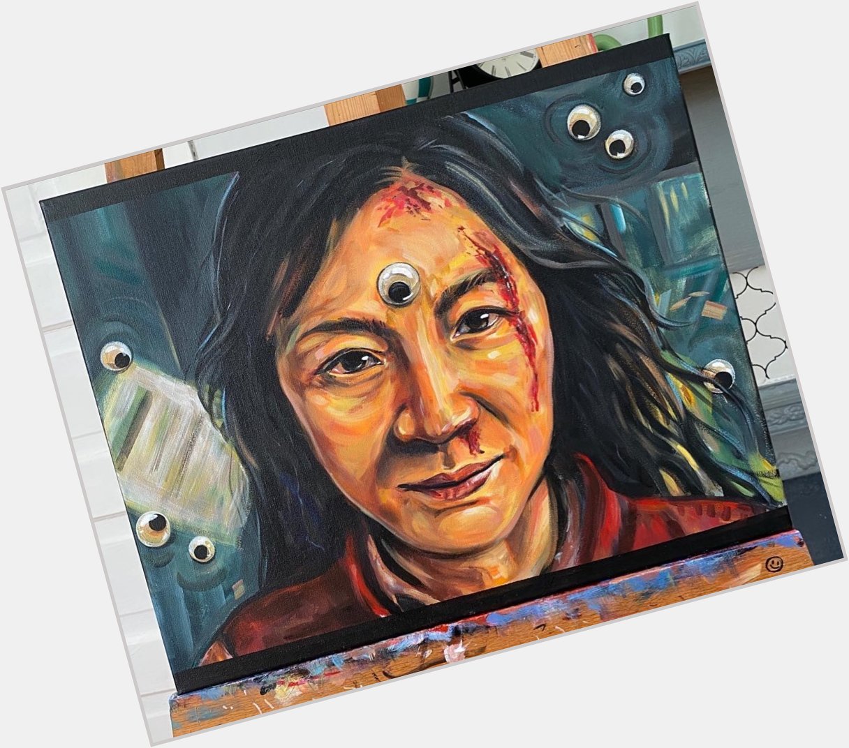 Happy birthday to Michelle Yeoh, will never forget when she shared my painting on her story 