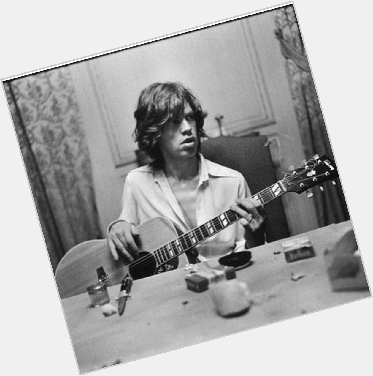 Happy 72nd birthday to Mick Jagger. Thanks for your music. I can\t remember my room without your poster on the wall!! 
