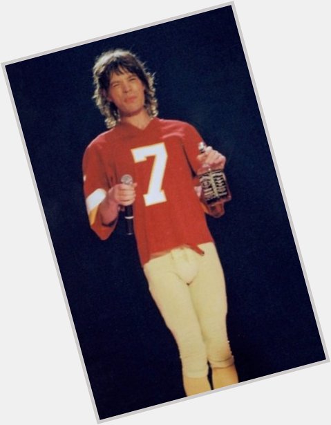 Happy birthday to Mick Jagger, seen here during his brief tenure as Commissioner of the XFL. 