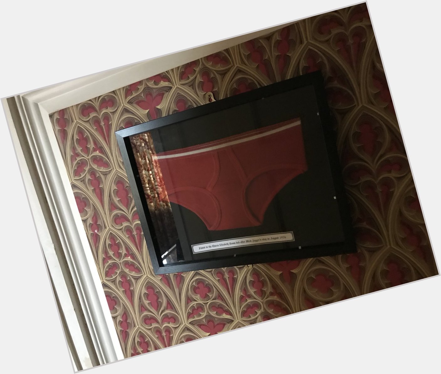 Happy 75th Birthday Mick Jagger. Decades ago he left his briefs in this bed at 
