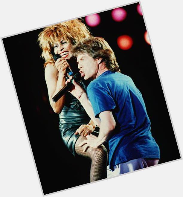 Have to wish Mick Jagger a Happy Birthday. Here he is with TINA TURNER 