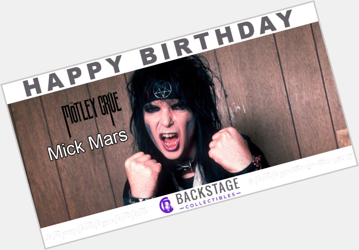 Happy birthday to Motley Crue guitarist, Mick Mars!   
