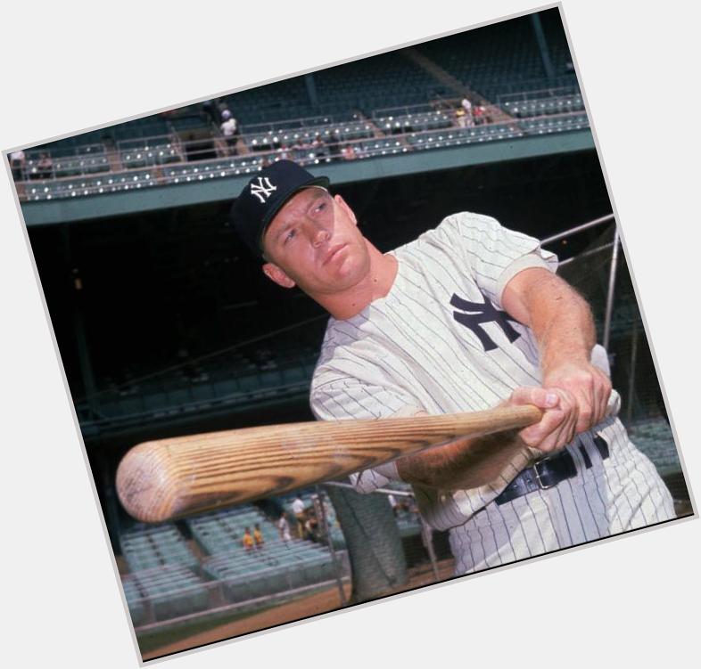 Happy Birthday to Mickey Mantle, who today would have been 86 years old. 