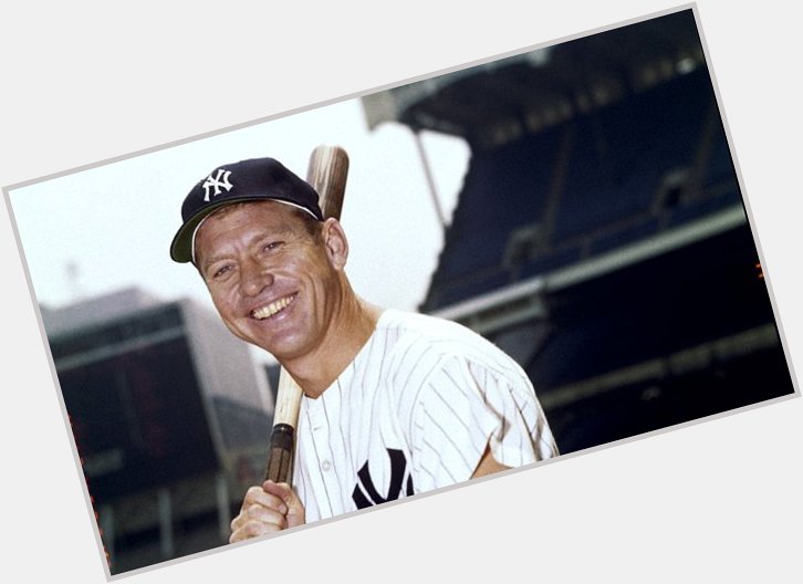 Happy Birthday to Yankees Legend, Mickey Mantle!   