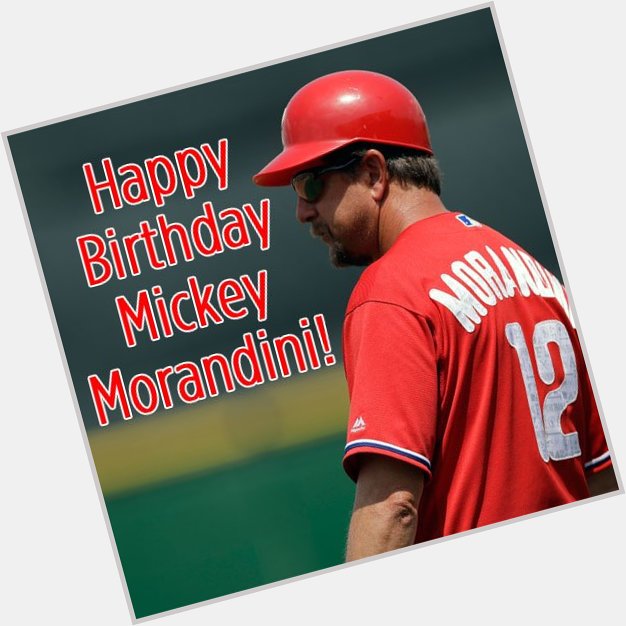 Today is first base coach Mickey Morandini\s birthday! 

Join us in wishing him a happy birthday! 