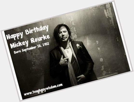Happy 63rd Birthday to Mickey Rourke! 