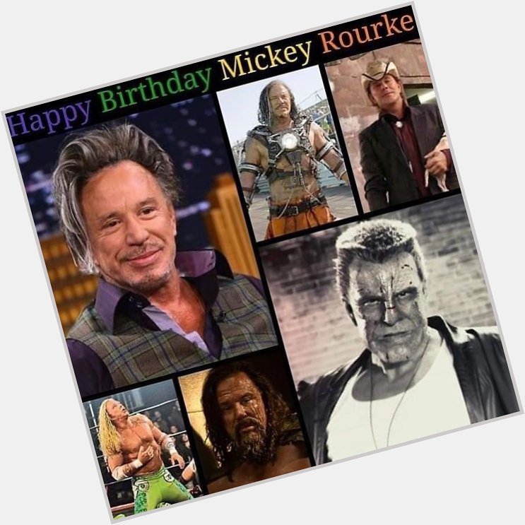 Happy Birthday! Mickey Rourke 