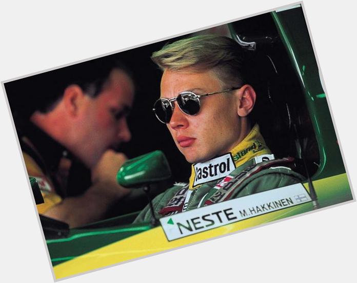 Happy 46th Birthday to ex world champ Mika Hakkinen.  Pictured here being too cool for school! 