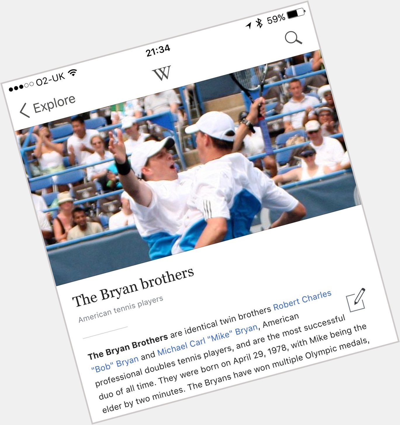 Happy birthday, Bob and Mike Bryan. Imagine how successful you could have been, if you\d have had a surname? 
