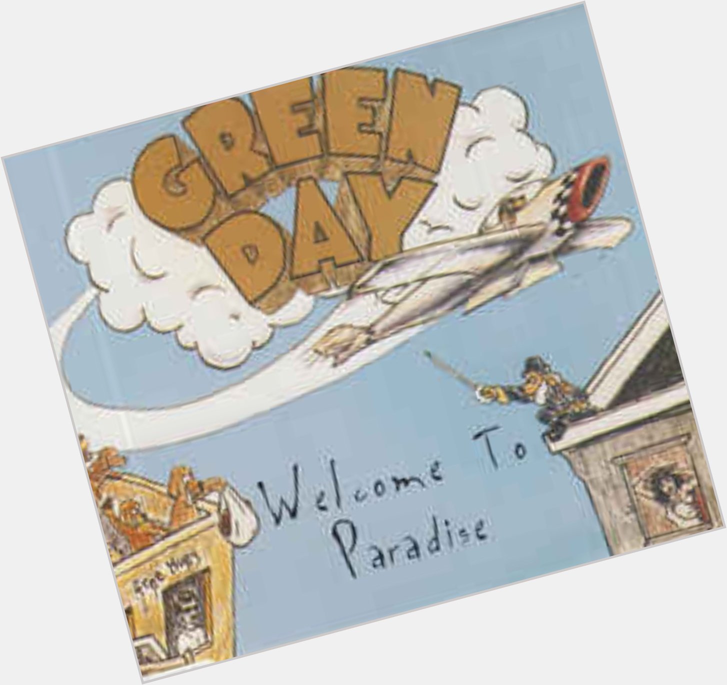 Happy Birthday to my old friend Green Day s Mike Dirnt! Here is the cover of the single for Welcome To Paradise 
