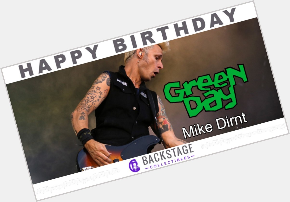Happy birthday to Green Day bassist, Mike Dirnt!   