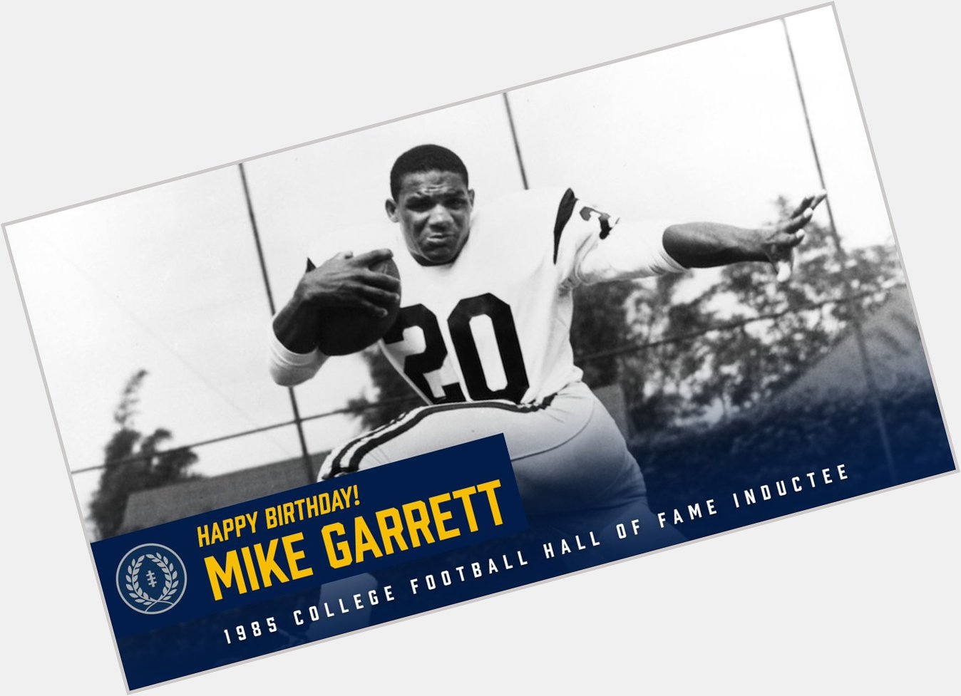 Happy Birthday to 1985 inductee Mike Garrett!

The former RB won the in 1965 