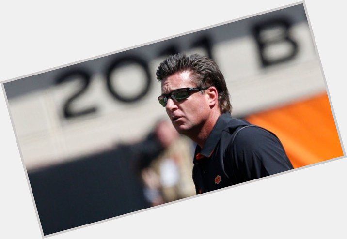 Happy 50th Birthday to Mike Gundy! Ten years ago he was a \"man\" at 40. Now he rocks a God-like mullet at age 50. 