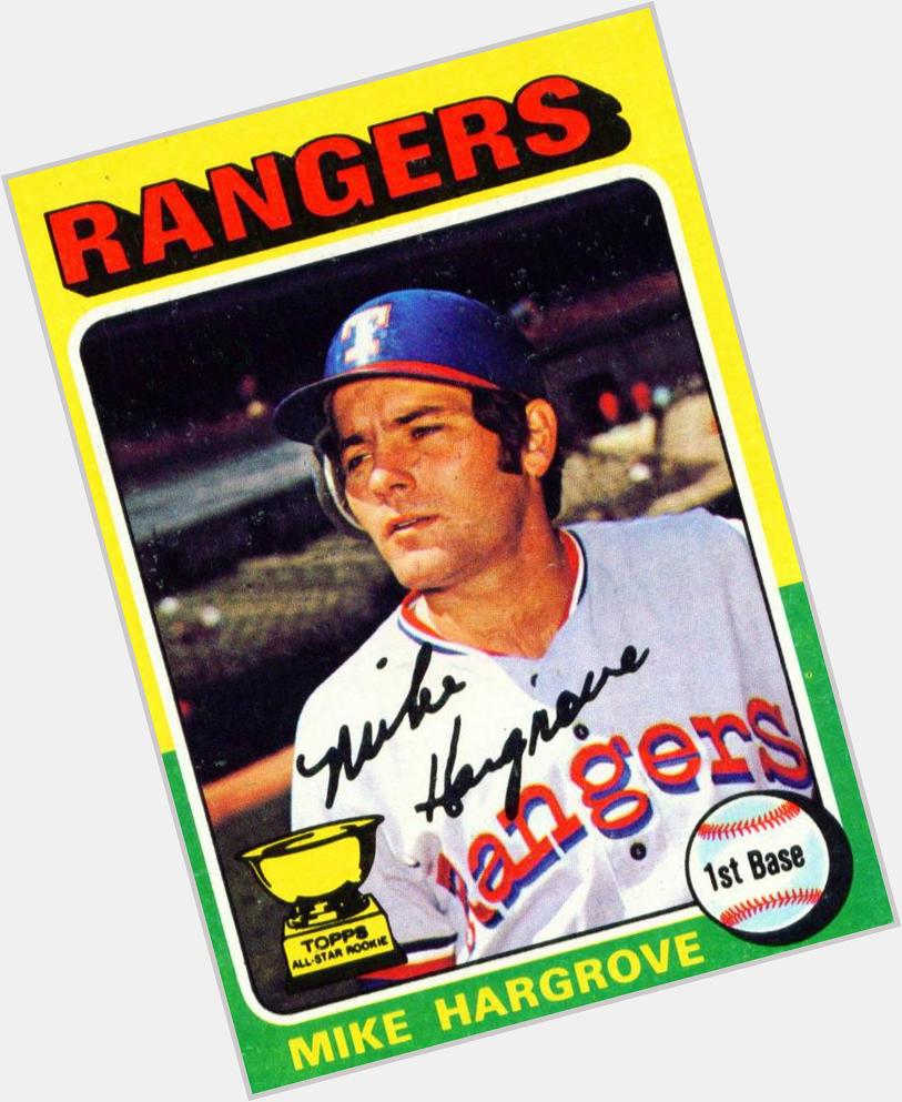 One of baseball s most appropriate nicknames. MT 65th bday to The Human Rain Delay, Mike Hargrove. 