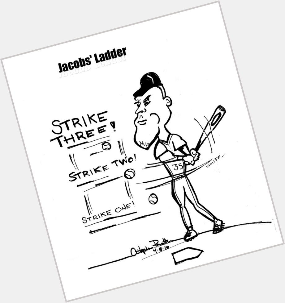 Happy Birthday to former Met Mike Jacobs. Here is one of my first cartoons from April 2010. 