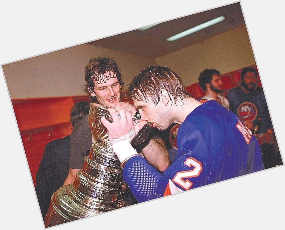  Happy 66th birthday Mike McEwen! Here\s Mike drinking out of Lord Stanley (1982) 