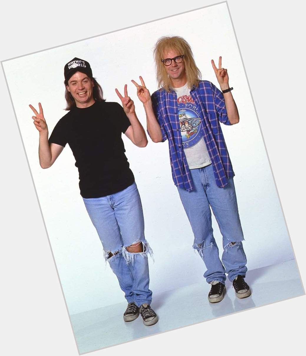 Happy Birthday to Mike Myers who turns 60 today!  Pictured here with Dana Carvey in Wayne\s World (1992). 