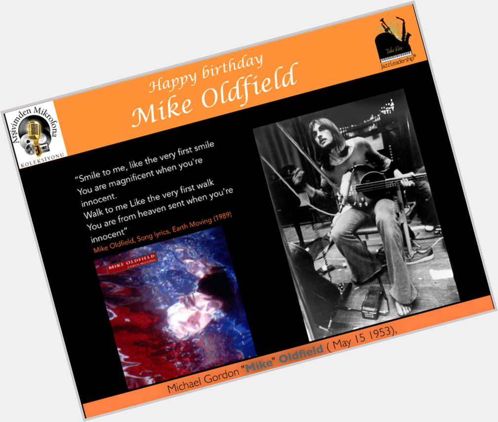 Happy birthday Mike Oldfield  