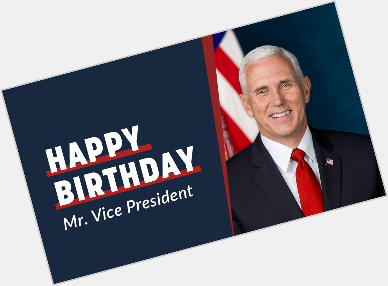 Happy Birthday to a former House Republican Conference Chair and our nation s Vice President, Mike Pence! 