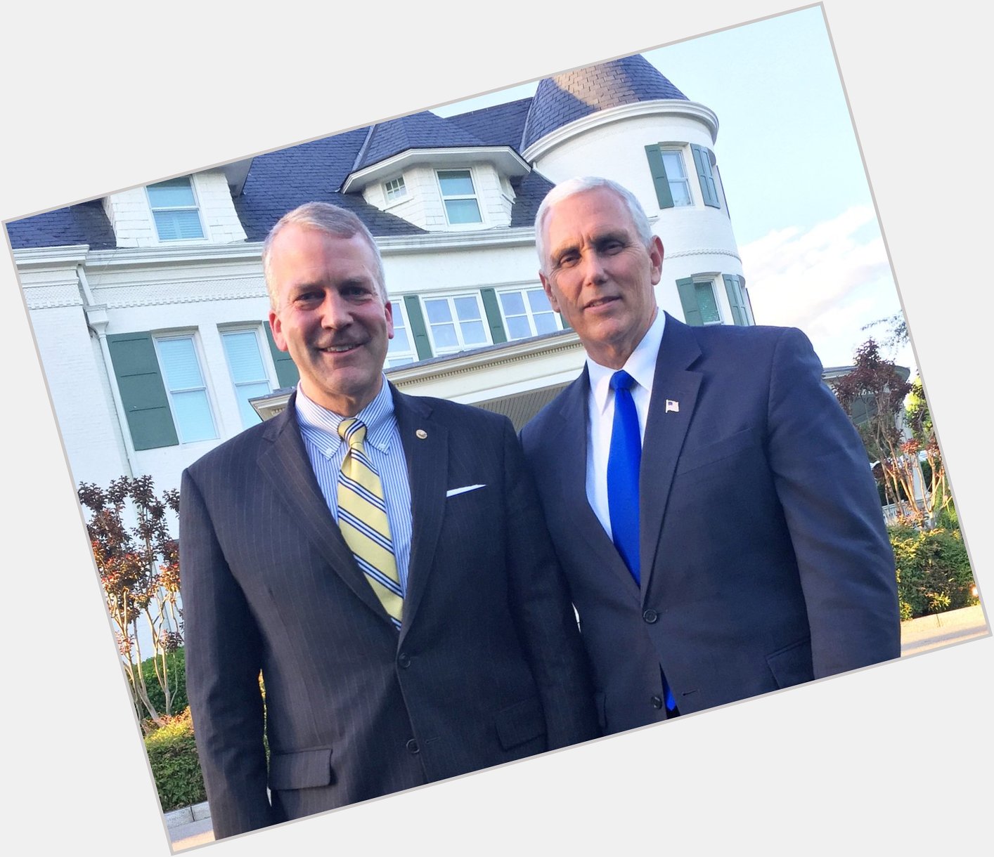 Happy Birthday, Mike Pence, a man of character and humility with a young son in the Marines! 