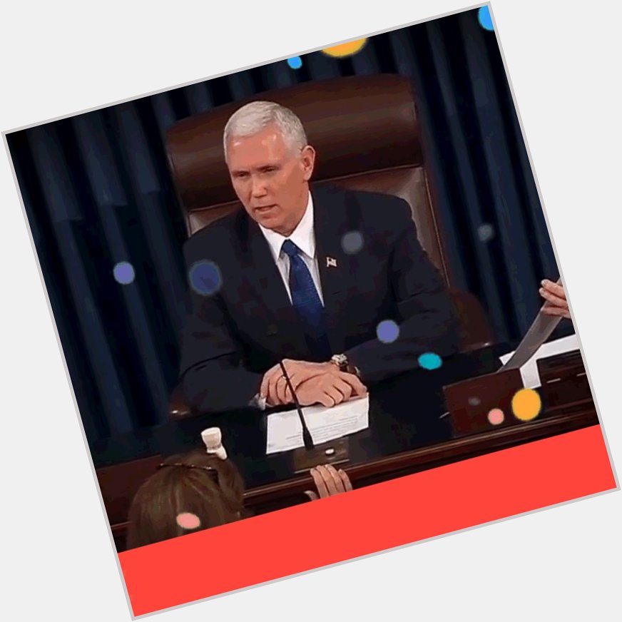 Happy birthday to the president of the Senate, Mike Pence! 