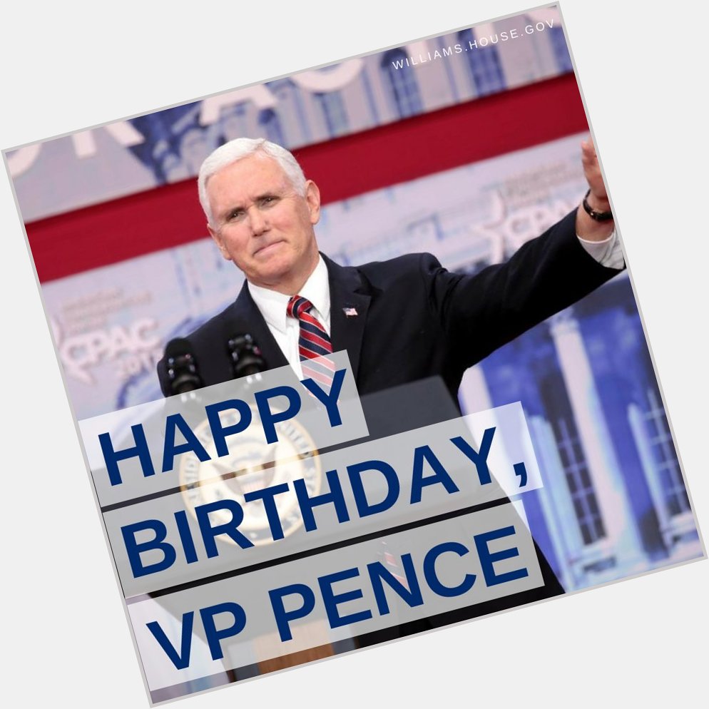 Happy birthday to our nation\s Mike Pence! 