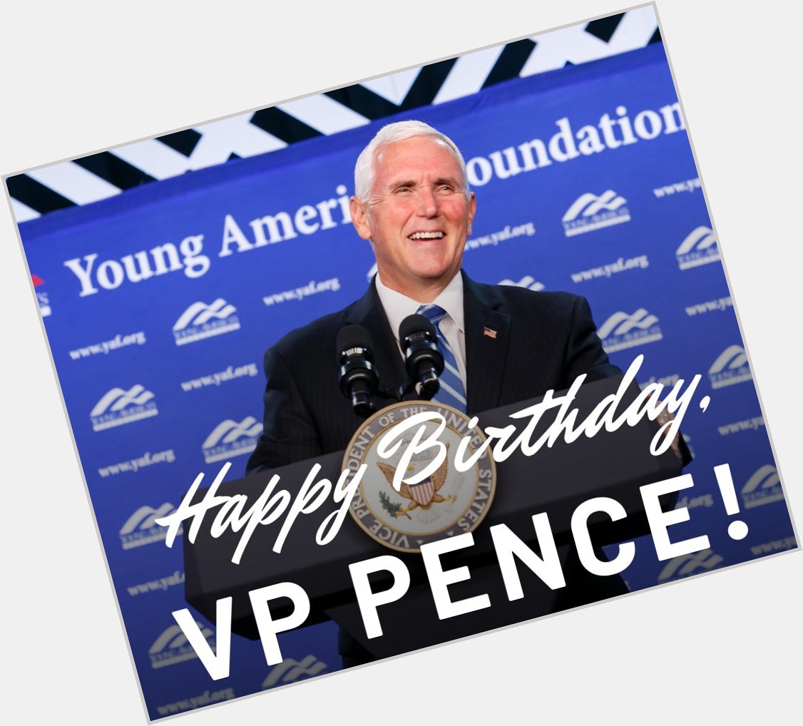 Happy Birthday, Vice President  