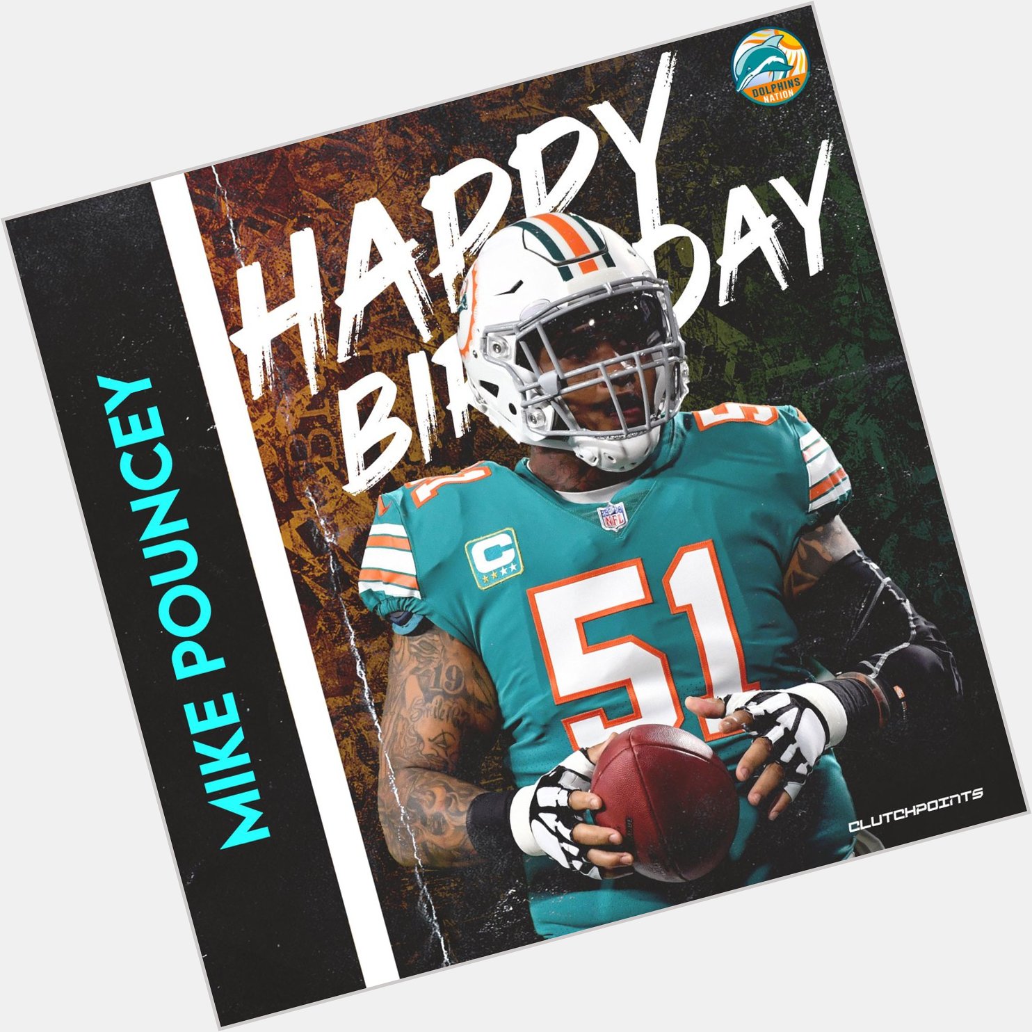 Join Dolphins Nation in wishing Mike Pouncey a happy 32nd birthday!  