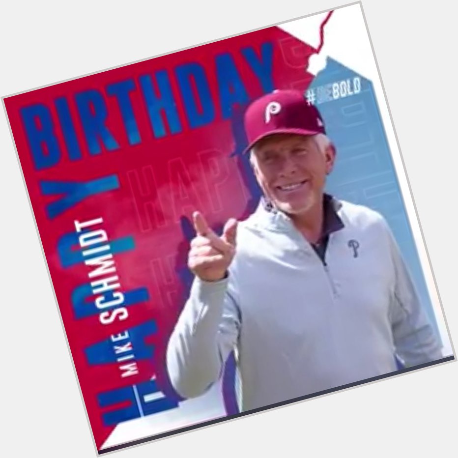 Happy Birthday to the G.O.A.T, Mike Schmidt!     